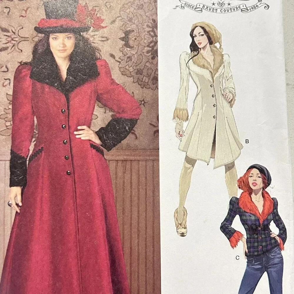 Simplicity Sewing Pattern 1732 Steampunk Victorian Jacket Costume Cosplay 6-14